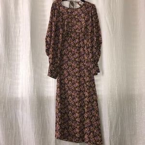 Topshop floral midi dress